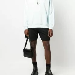 MCQ Stitch-detail Pullover Hoodie In 4031 MENTA - Hoodies -MCQ store online 17164868 35617296 600