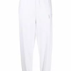 MCQ Logo-patch Track Pants In 9000 WHITE -