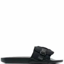 MCQ Strap Flip Flops In 1000 BLACK - Flip Flops & Slides