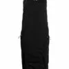MCQ Drawstring Silk Midi Dress In 1000 BLACK - Day Dresses -MCQ store online 17199586 35151076 600