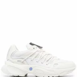 MCQ Logo Patch Lace-up Sneakers In 9013 - Trainers