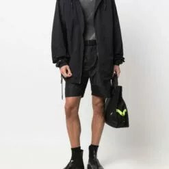 MCQ Hooded Zip-up Jacket In 1000 BLACK - Hooded Jackets -MCQ store online 17199595 35052979 600