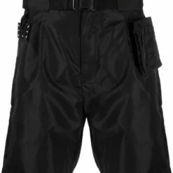 MCQ Belted Multi-pocket Shorts In 1000 BLACK - Bermuda Shorts