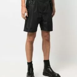 MCQ Belted Multi-pocket Shorts In 1000 BLACK - Bermuda Shorts -MCQ store online 17199597 35027973 600