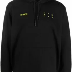 MCQ In Dust Logo-print Hoodie In 1040 NERO VERDE - Hoodies