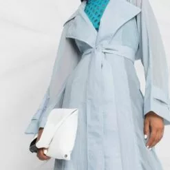 MCQ Wide-lapels Transparent Trench Coat In 4006 BLUE - Single Breasted Coats 12 MCQ Wide-lapels Transparent Trench Coat In 4006 BLUE - Single Breasted Coats -MCQ store online 17200527 34961167 600