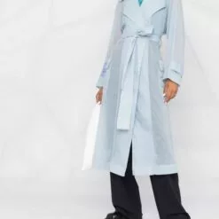 MCQ Wide-lapels Transparent Trench Coat In 4006 BLUE - Single Breasted Coats 9 MCQ Wide-lapels Transparent Trench Coat In 4006 BLUE - Single Breasted Coats -MCQ store online 17200527 34962030 600