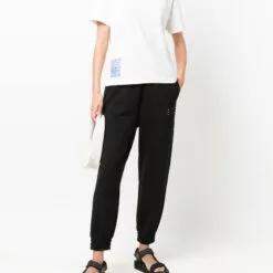 MCQ Plain Track Trousers In 1000 BLACK - Track Pants -MCQ store online 17200529 35063461 600