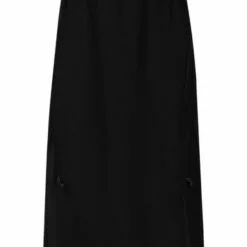 MCQ Shift Silk Midi Skirt In 1000 BLACK - Straight Skirts