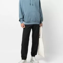 MCQ Stitch-detail Pullover Hoodie In 4016 BLUE - Hoodies -MCQ store online 17200541 35040486 600