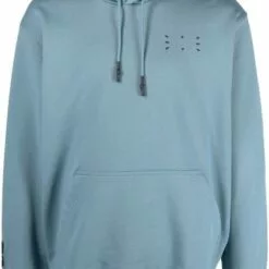 MCQ Stitch-detail Pullover Hoodie In 4016 BLUE - Hoodies