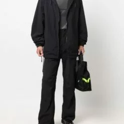 MCQ Straight-leg Stitch-detail Trousers In 1000 BLACK - Regular & Straight-Leg Trousers -MCQ store online 17200544 35029499 600