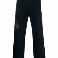 MCQ Panelled Straight Jeans In 4007 BLUE - Regular & Straight-Leg Jeans