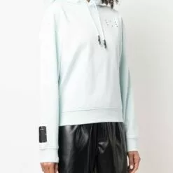 MCQ Icon No.0 Cotton Hoodie In 4031 SEA BREEZE - Hoodies -MCQ store online 17234087 35414603 600