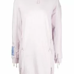 MCQ Hooded Cotton Dress In LILLA - Day Dresses