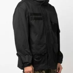 MCQ Logo-patch Hooded Jacket In 1133 BLACK - Hooded Jackets -MCQ store online 17282698 35891137 600