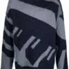 MCQ Patterned Crew Neck Jumper In 4009 BLUE - Jumpers