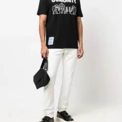 MCQ Graphic-print Short-sleeve T-shirt In 1000 BLACK - T-Shirts -MCQ store online 17283845 35434253 600