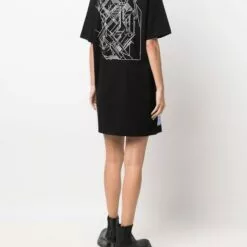 MCQ Hvmani Machina Dress In 1000 BLACK - Day Dresses -MCQ store online 17284449 35485618 600