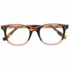 ( New Season ) MCQ Tortoiseshell Rectangle-frame Glasses In 003 BROWN - Glasses & Frames
