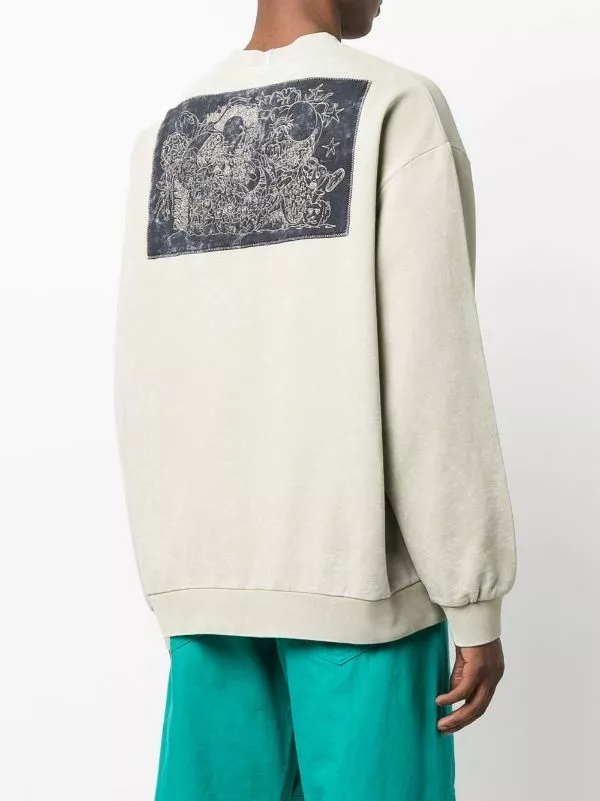 ( New Season ) MCQ Stonewashed Graphic-print Sweatshirt In 3018 RUNNER BEAN - Sweatshirts 6 ( New Season ) MCQ Stonewashed Graphic-print Sweatshirt In 3018 RUNNER BEAN - Sweatshirts - Image 4