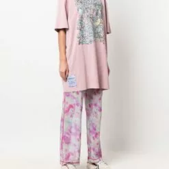 ( New Season ) MCQ Graphic-print Cotton T-Shirt In 5006 PINK - T-shirts & Jerseys -MCQ store online 17655630 36928712 600