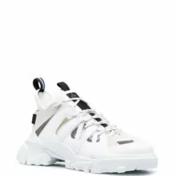 ( New Season ) MCQ Panelled Lace-up Trainers In 9000 WHITE - Low-Tops -MCQ store online 17655659 36862311 600