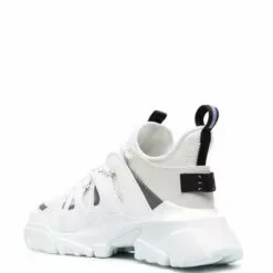 ( New Season ) MCQ Panelled Lace-up Trainers In 9000 WHITE - Low-Tops -MCQ store online 17655659 36863377 600