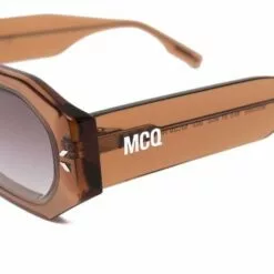 ( New Season ) MCQ Octagonal Slim Sunglasses In 003 BROWN - -MCQ store online 17655980 36981362 600