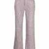 ( New Season ) MCQ Check-print Straight Trousers In 6005 PINK MULTI -
