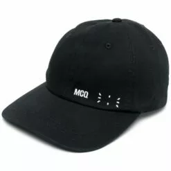 ( New Season ) MCQ Embroidered-logo Cap In 1000 BLACK - Hats