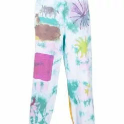 ( New Season ) MCQ Tie Dye-print Track Pants In 4200 BLUE -