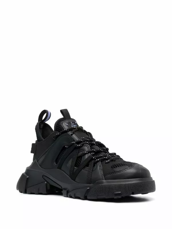 ( New Season ) MCQ Panelled Lace-up Trainers In 1000 BLACK - Low-Tops 4 ( New Season ) MCQ Panelled Lace-up Trainers In 1000 BLACK - Low-Tops - Image 2