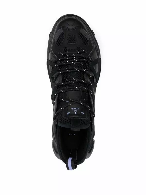 ( New Season ) MCQ Panelled Lace-up Trainers In 1000 BLACK - Low-Tops 6 ( New Season ) MCQ Panelled Lace-up Trainers In 1000 BLACK - Low-Tops - Image 4