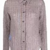 ( New Season ) MCQ Check-print Button-up Shirt In 6005 PINK MULTI - Shirts
