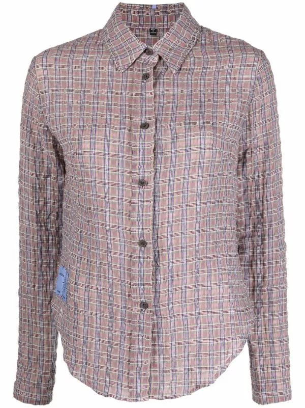 ( New Season ) MCQ Check-print Button-up Shirt In 6005 PINK MULTI - Shirts 3 ( New Season ) MCQ Check-print Button-up Shirt In 6005 PINK MULTI - Shirts
