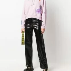 ( New Season ) MCQ Patchwork Drawstring Hoodie In 6004 PHACELIA - Hoodies -MCQ store online 17676819 37177498 600