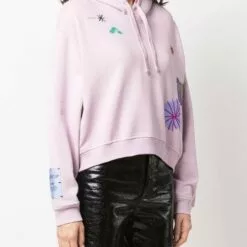 ( New Season ) MCQ Patchwork Drawstring Hoodie In 6004 PHACELIA - Hoodies -MCQ store online 17676819 37178291 600