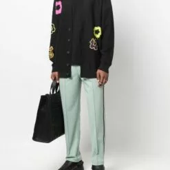 ( New Season ) MCQ Appliqué-detail Cardigan In 1000 BLACK - Cardigans 8 ( New Season ) MCQ Appliqué-detail Cardigan In 1000 BLACK - Cardigans -MCQ store online 17690706 37061493 600