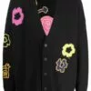 ( New Season ) MCQ Appliqué-detail Cardigan In 1000 BLACK - Cardigans