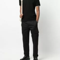 ( New Season ) MCQ Logo-embroidered Polo Shirt In 1000 BLACK - Polo Shirts 8 ( New Season ) MCQ Logo-embroidered Polo Shirt In 1000 BLACK - Polo Shirts -MCQ store online 17694142 37044144 600