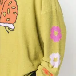 ( New Season ) MCQ Butterfly-motif Cotton Jumper In 3044 GREEN - Jumpers -MCQ store online 17696962 37188528 600