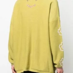 ( New Season ) MCQ Butterfly-motif Cotton Jumper In 3044 GREEN - Jumpers -MCQ store online 17696962 37191223 600