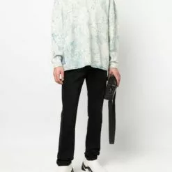 ( New Season ) MCQ Sketch-print Rolled-trim Jumper In 4209 WHITE - Jumpers -MCQ store online 17698728 37195867 600