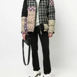 ( New Season ) MCQ Patchwork Quilted Hooded Jacket In 8002 BLACK MULTI - Hooded Jackets -MCQ store online 17698729 37191336 600