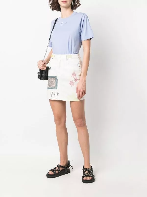 ( New Season ) MCQ Logo-print Short-sleeved T-shirt In 5355 PURPLE - T-shirts & Jerseys 4 ( New Season ) MCQ Logo-print Short-sleeved T-shirt In 5355 PURPLE - T-shirts & Jerseys - Image 2