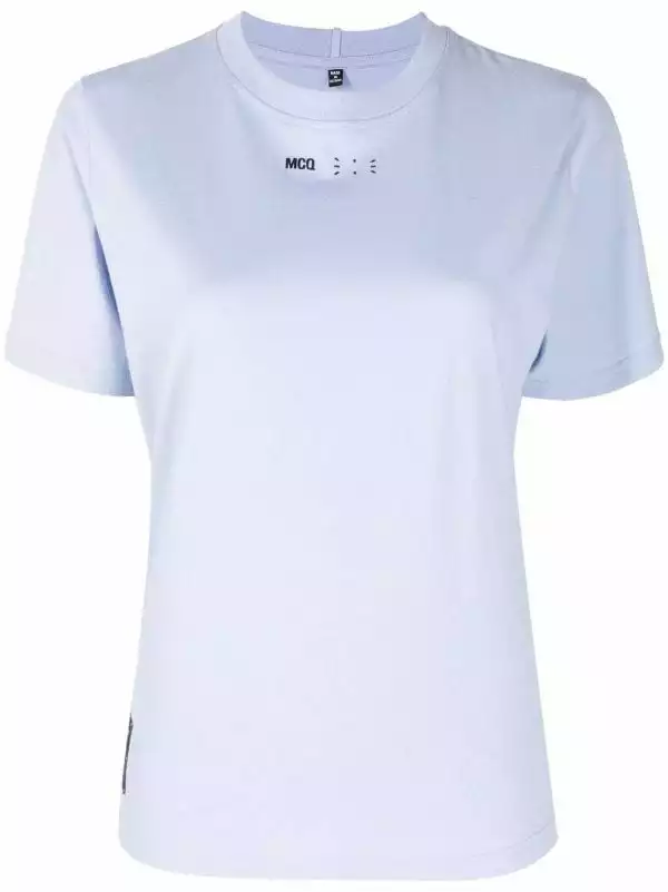 ( New Season ) MCQ Logo-print Short-sleeved T-shirt In 5355 PURPLE - T-shirts & Jerseys 3 ( New Season ) MCQ Logo-print Short-sleeved T-shirt In 5355 PURPLE - T-shirts & Jerseys