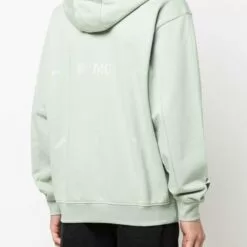 ( New Season ) MCQ Logo-embroidered Cotton Hoodie In 3014 GREEN - Hoodies -MCQ store online 17715939 37152953 600