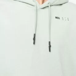 ( New Season ) MCQ Logo-embroidered Cotton Hoodie In 3014 GREEN - Hoodies -MCQ store online 17715939 37154758 600