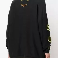 ( New Season ) MCQ Butterfly-print Cotton Sweatshirt In 1000 BLACK - Sweatshirts -MCQ store online 17715946 37153917 600